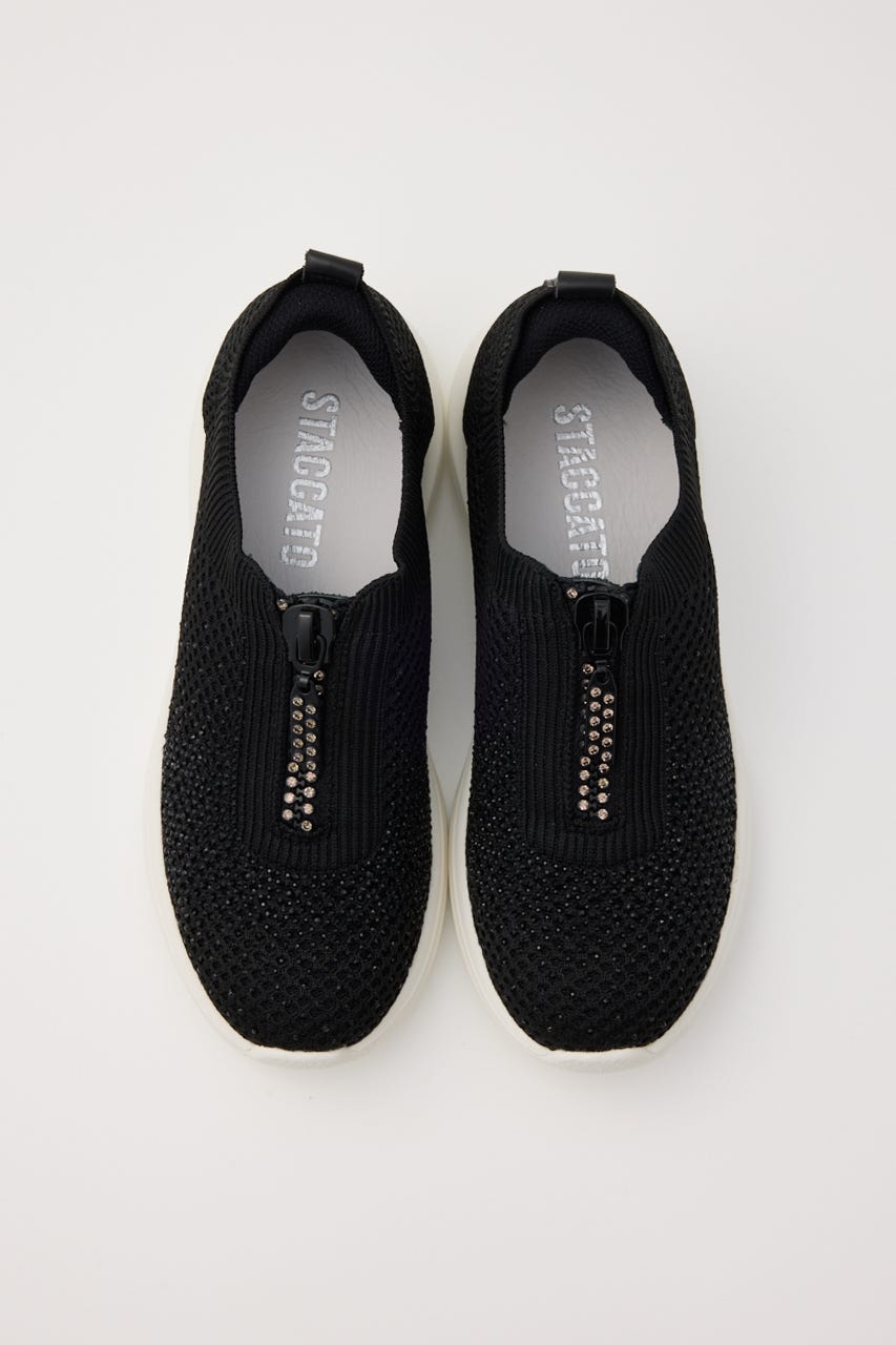 デザインZIPハンディライトスリッポン BLK 24.5cm