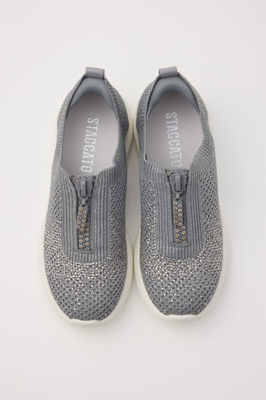 デザインZIPハンディライトスリッポン GRY 22.5cm