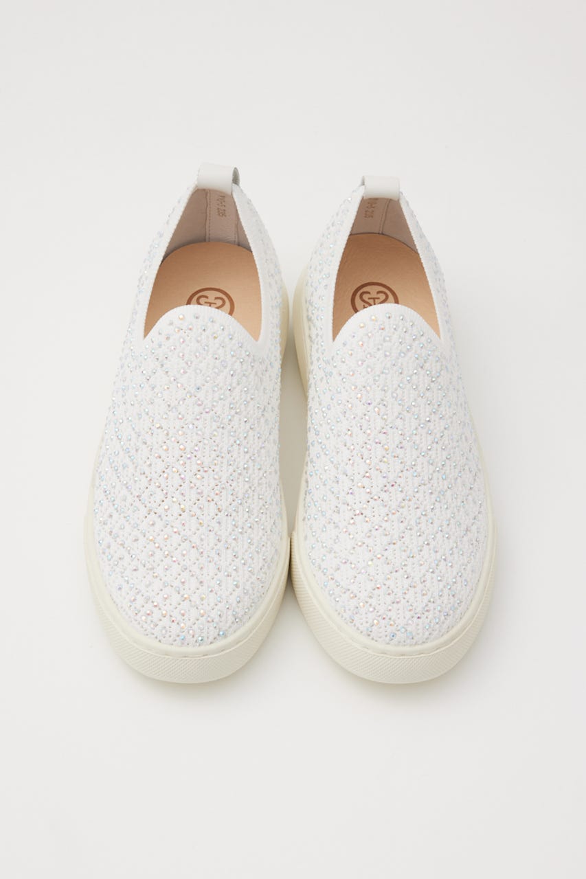 ライトメッシュスリッポン WHT 23.0cm