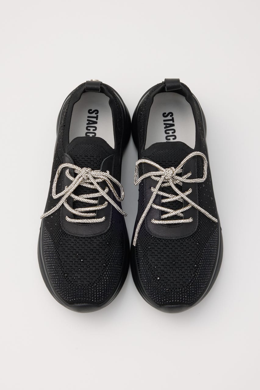 ドルチェコードレースアップライトスリッポンコア BLK 25.0cm