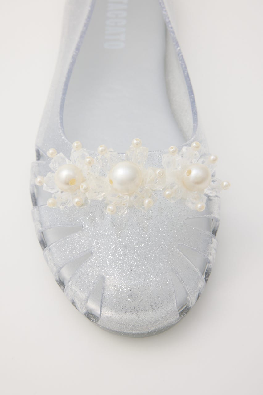 【J.】Lily　フラットシューズ WHT 25.0cm