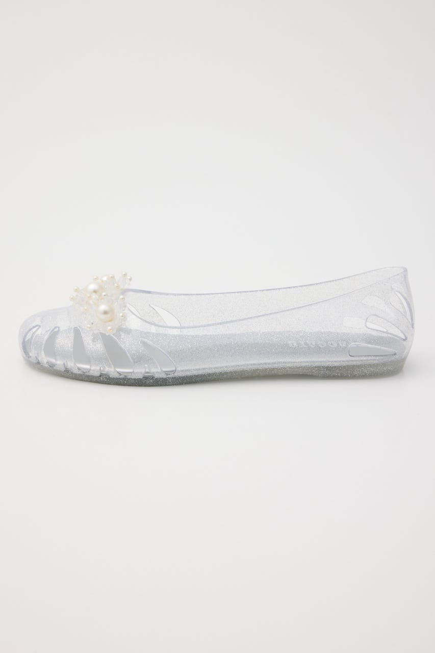 【J.】Lily　フラットシューズ WHT 25.0cm