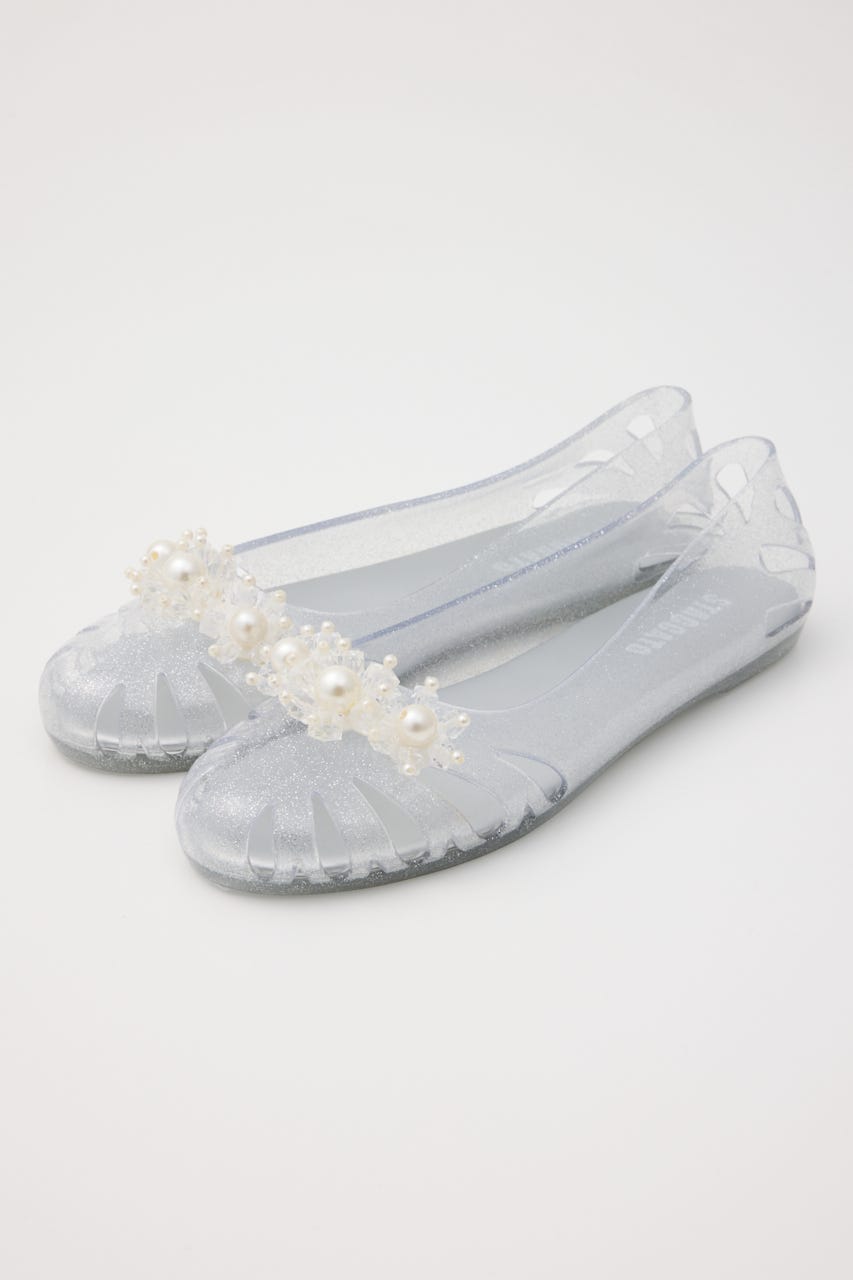 【J.】Lily　フラットシューズ WHT 25.0cm