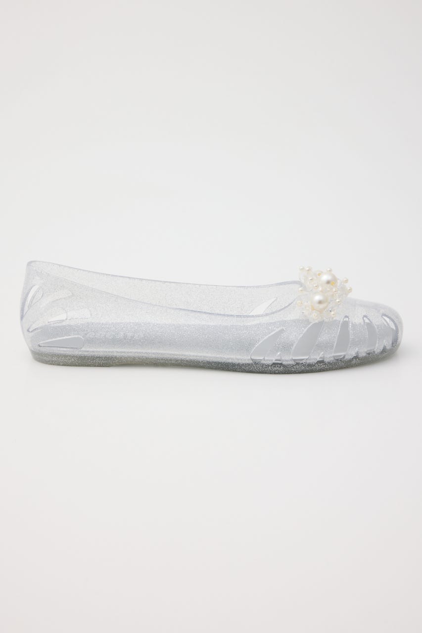 【J.】Lily　フラットシューズ WHT 25.0cm