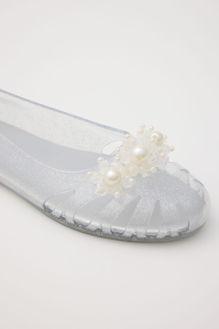 【J.】Lily　フラットシューズ WHT 25.0cm