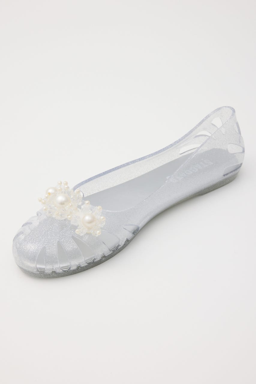 【J.】Lily　フラットシューズ WHT 25.0cm
