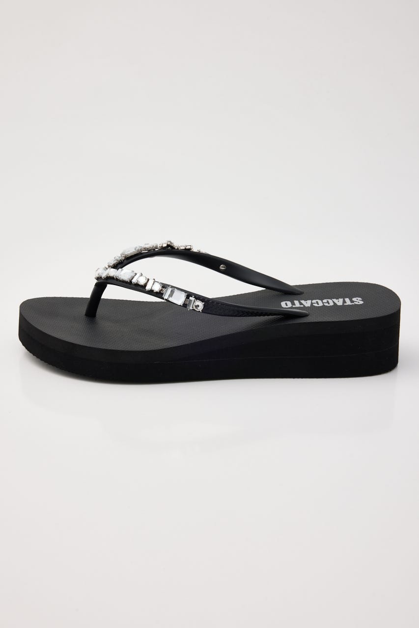 【J.】flip flops　トングサンダル BLK M