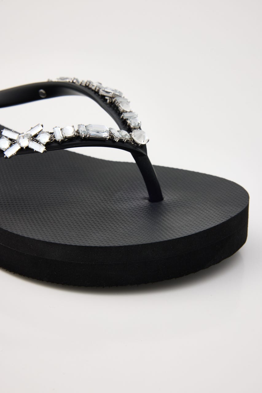 【J.】flip flops　トングサンダル BLK M