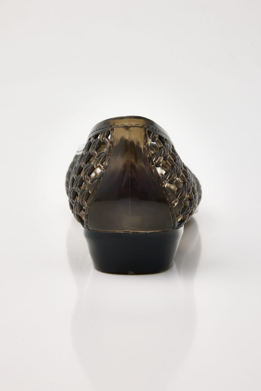 【J.】juicy　フラットシューズ　※チャームピン（小・フリー）対応 BLK 24.0cm