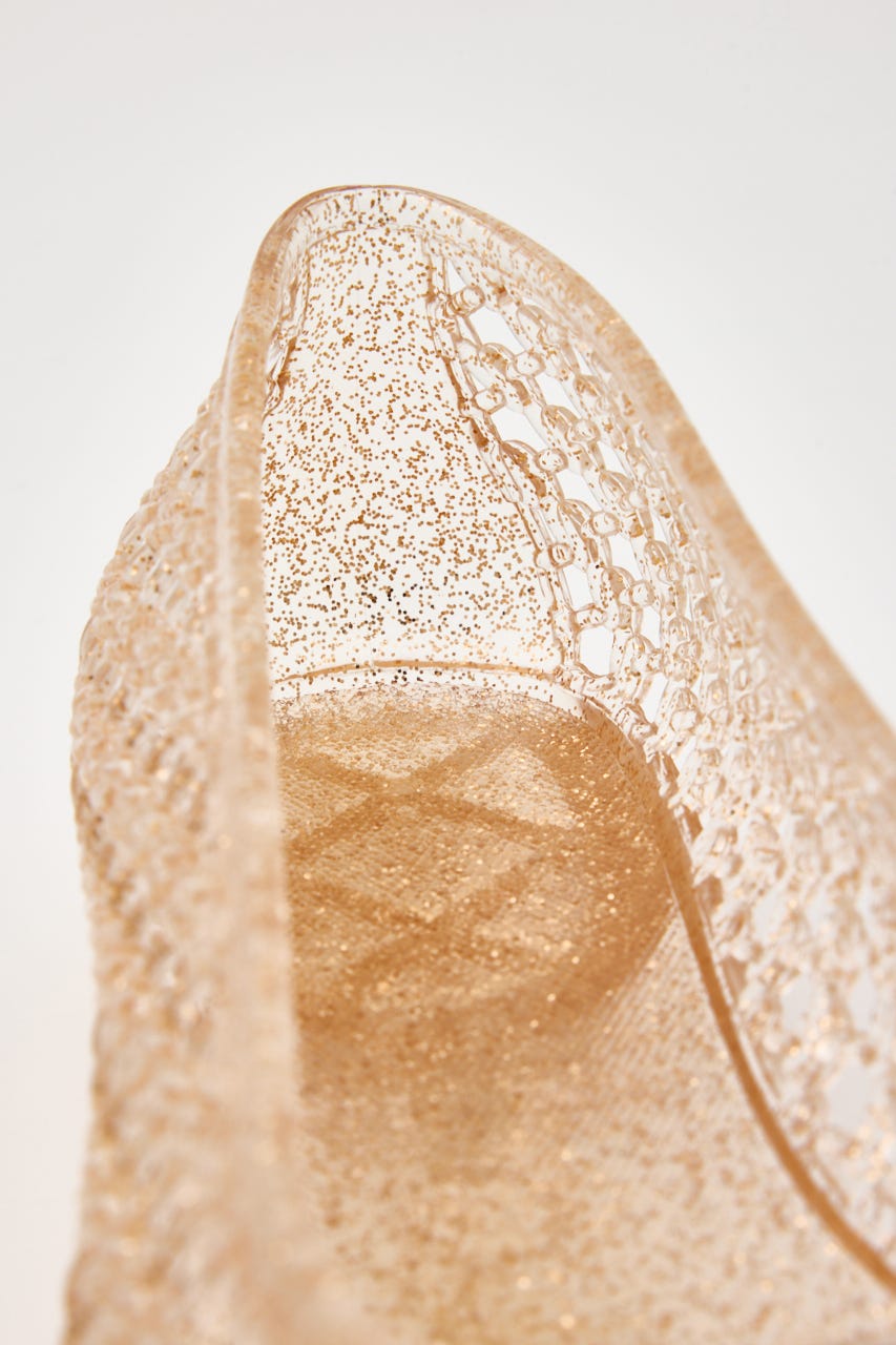 【J.】juicy　フラットシューズ　※チャームピン（小・フリー）対応 P.GLD 25.0cm