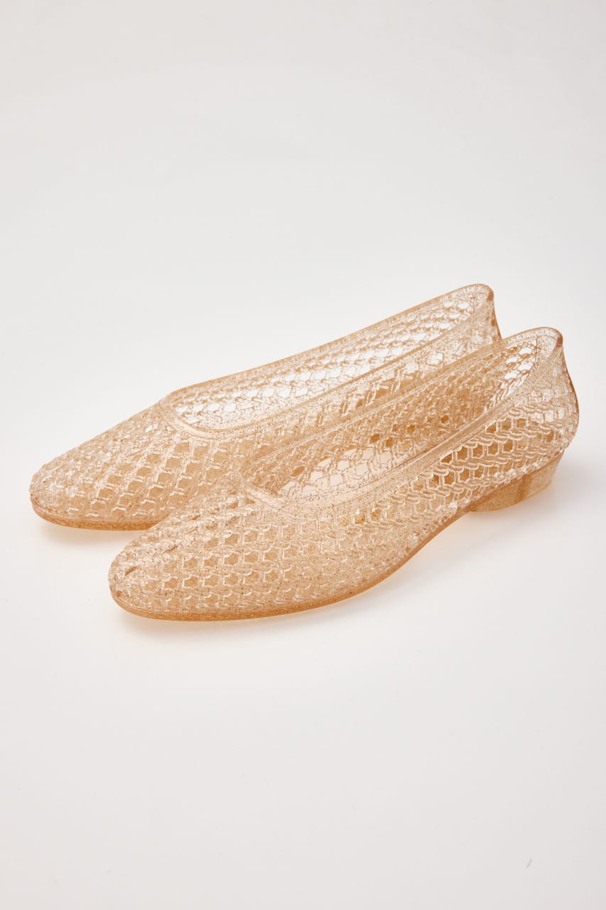 【J.】juicy　フラットシューズ　※チャームピン（小・フリー）対応 P.GLD 25.0cm