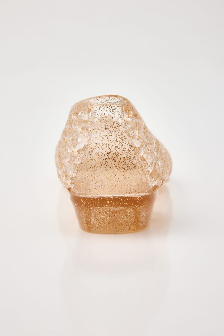 【J.】juicy　フラットシューズ　※チャームピン（小・フリー）対応 P.GLD 25.0cm