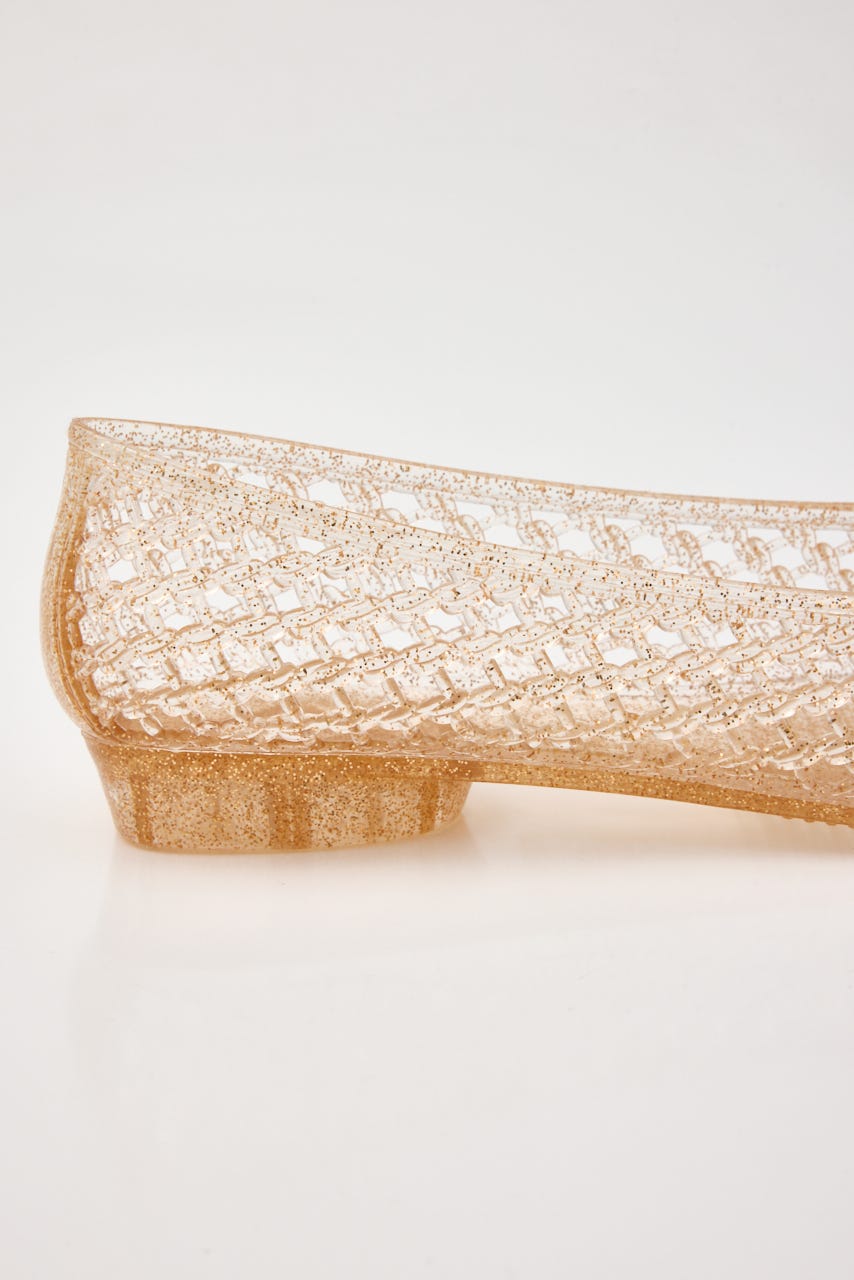 【J.】juicy　フラットシューズ　※チャームピン（小・フリー）対応 P.GLD 25.0cm