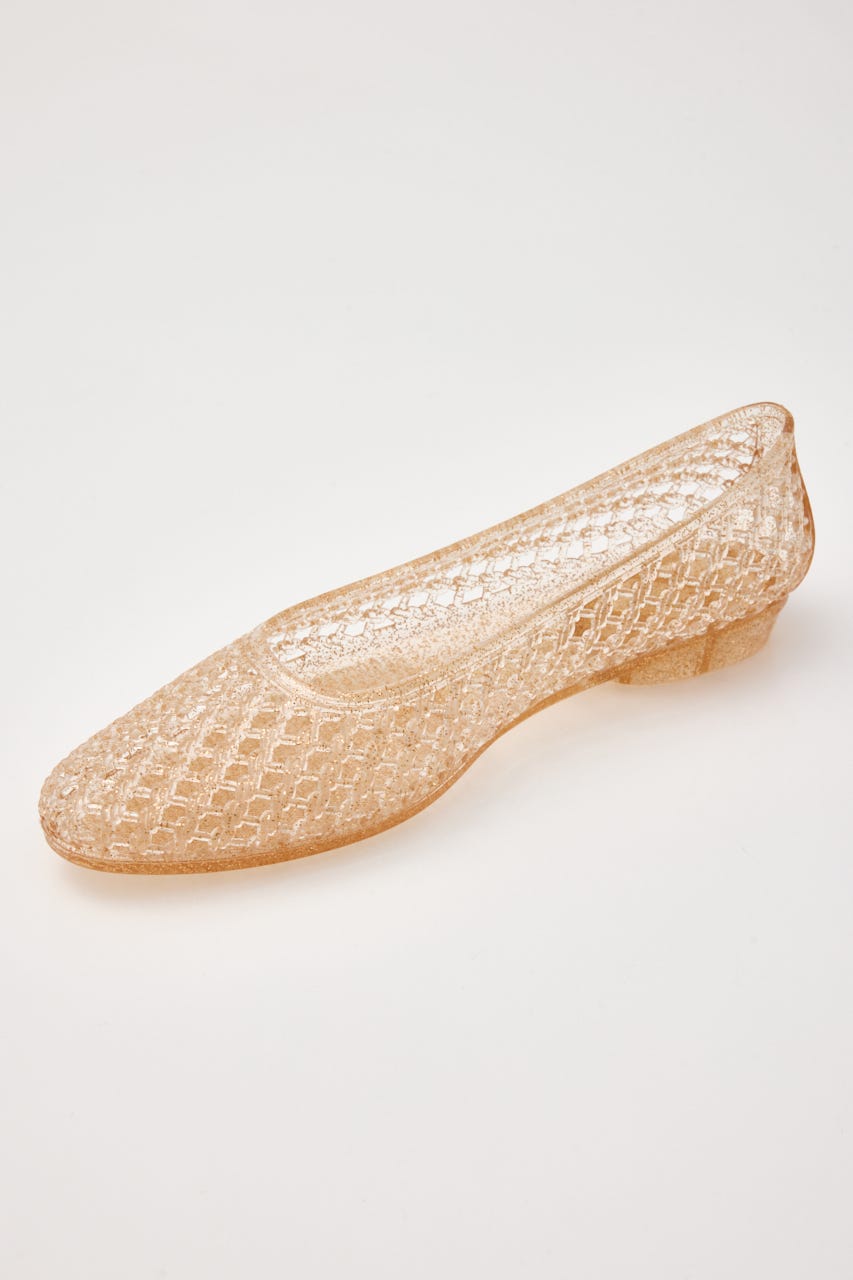 【J.】juicy　フラットシューズ　※チャームピン（小・フリー）対応 P.GLD 25.0cm