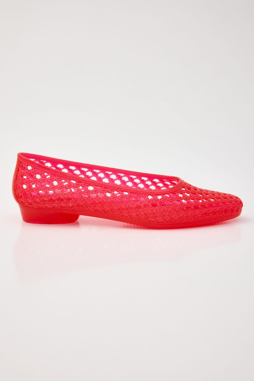 【J.】juicy　フラットシューズ　※チャームピン（小・フリー）対応 RED 24.0cm