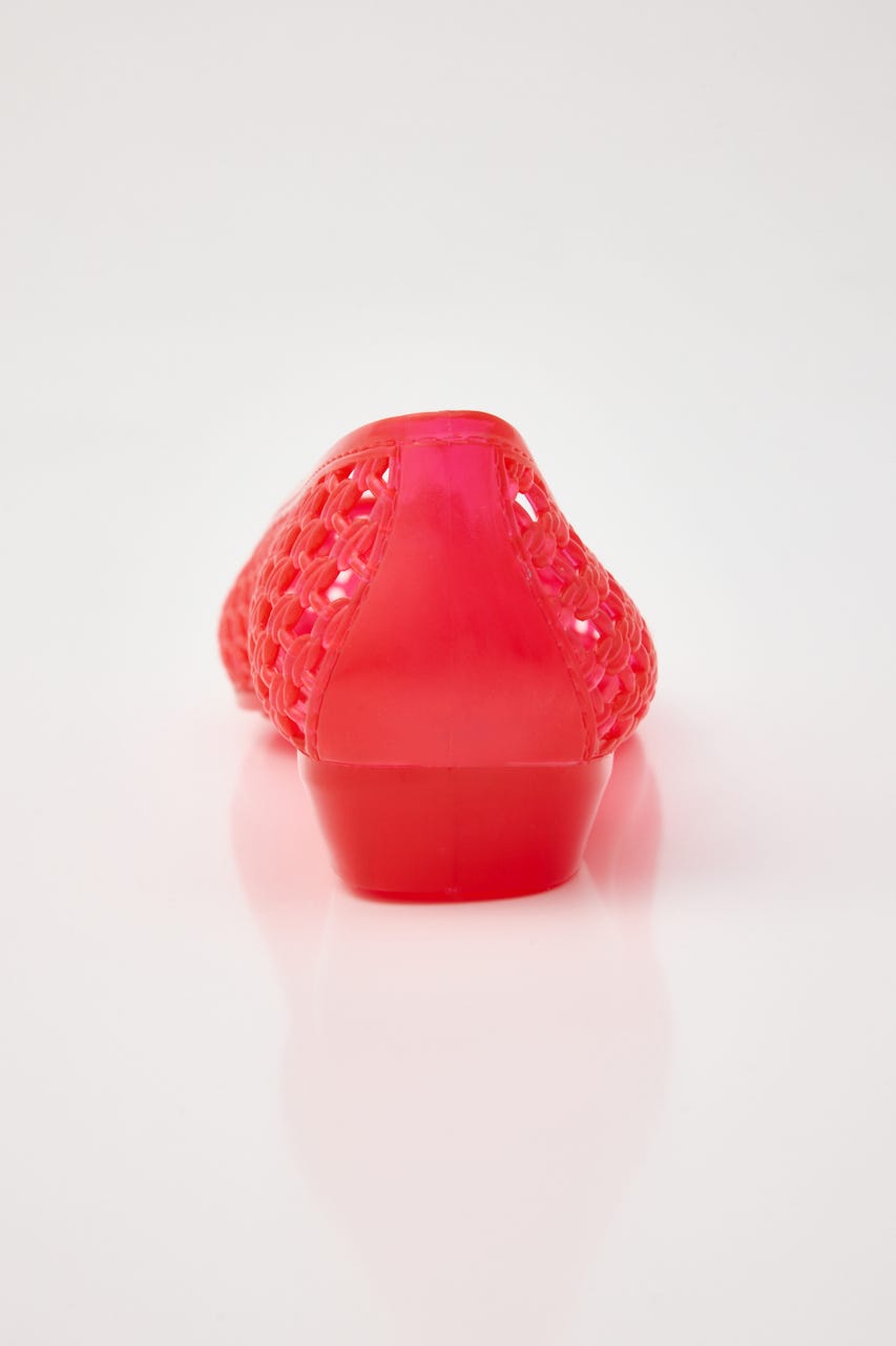 【J.】juicy　フラットシューズ　※チャームピン（小・フリー）対応 RED 24.0cm