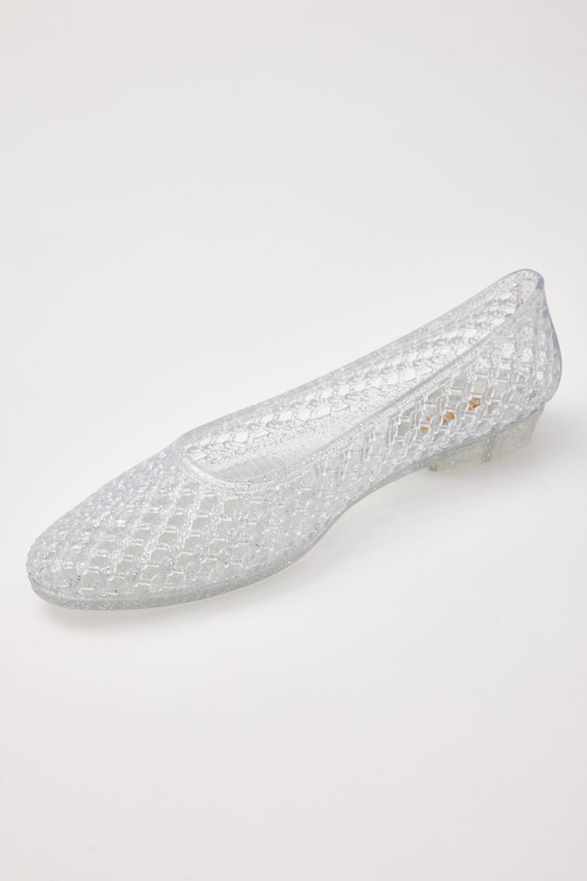 【J.】juicy　フラットシューズ　※チャームピン（小・フリー）対応 SLV 23.0cm