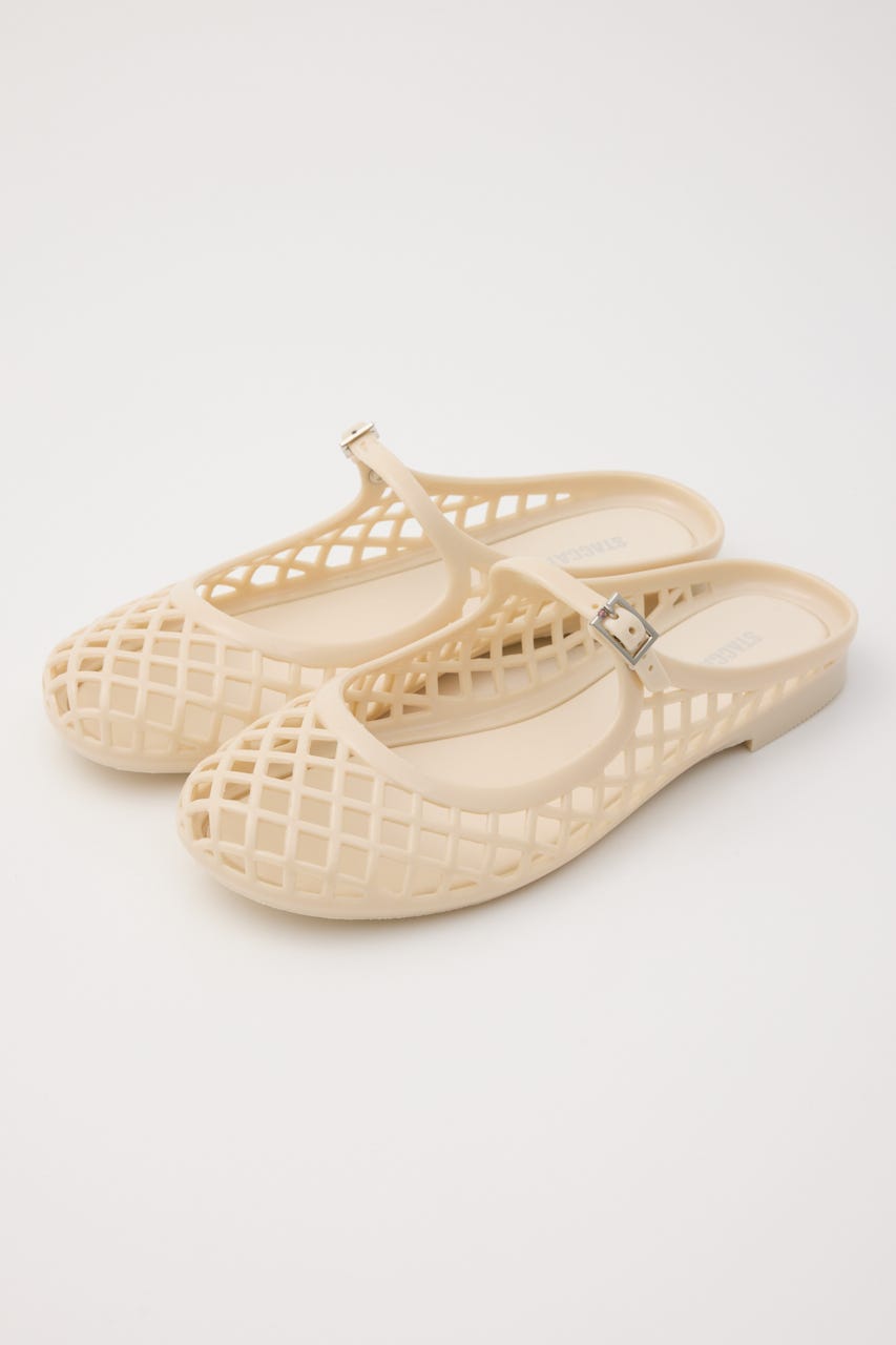 【J.】Marina　メリージェーンフラットミュール　※チャームピン（大）対応 WHT 23.5cm