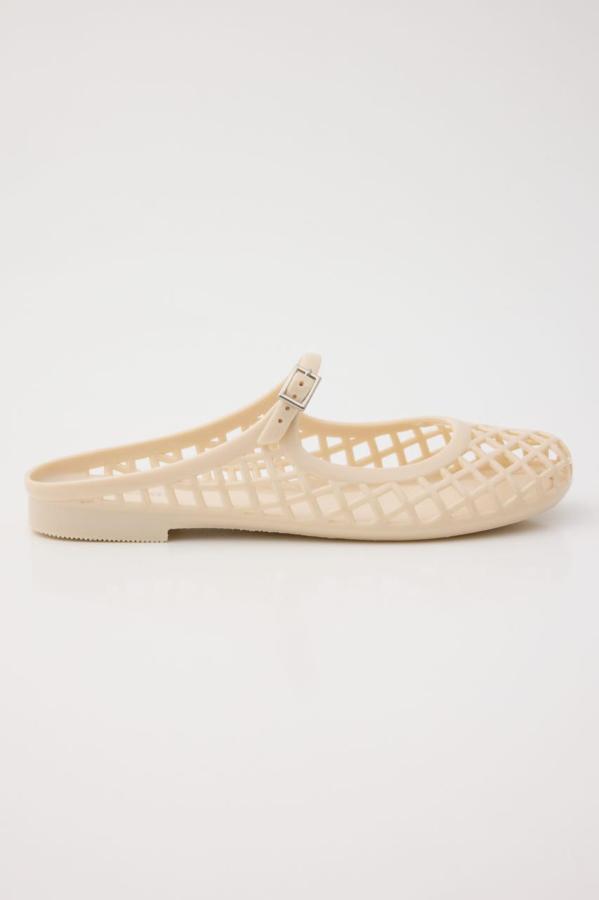 【J.】Marina　メリージェーンフラットミュール　※チャームピン（大）対応 WHT 23.5cm