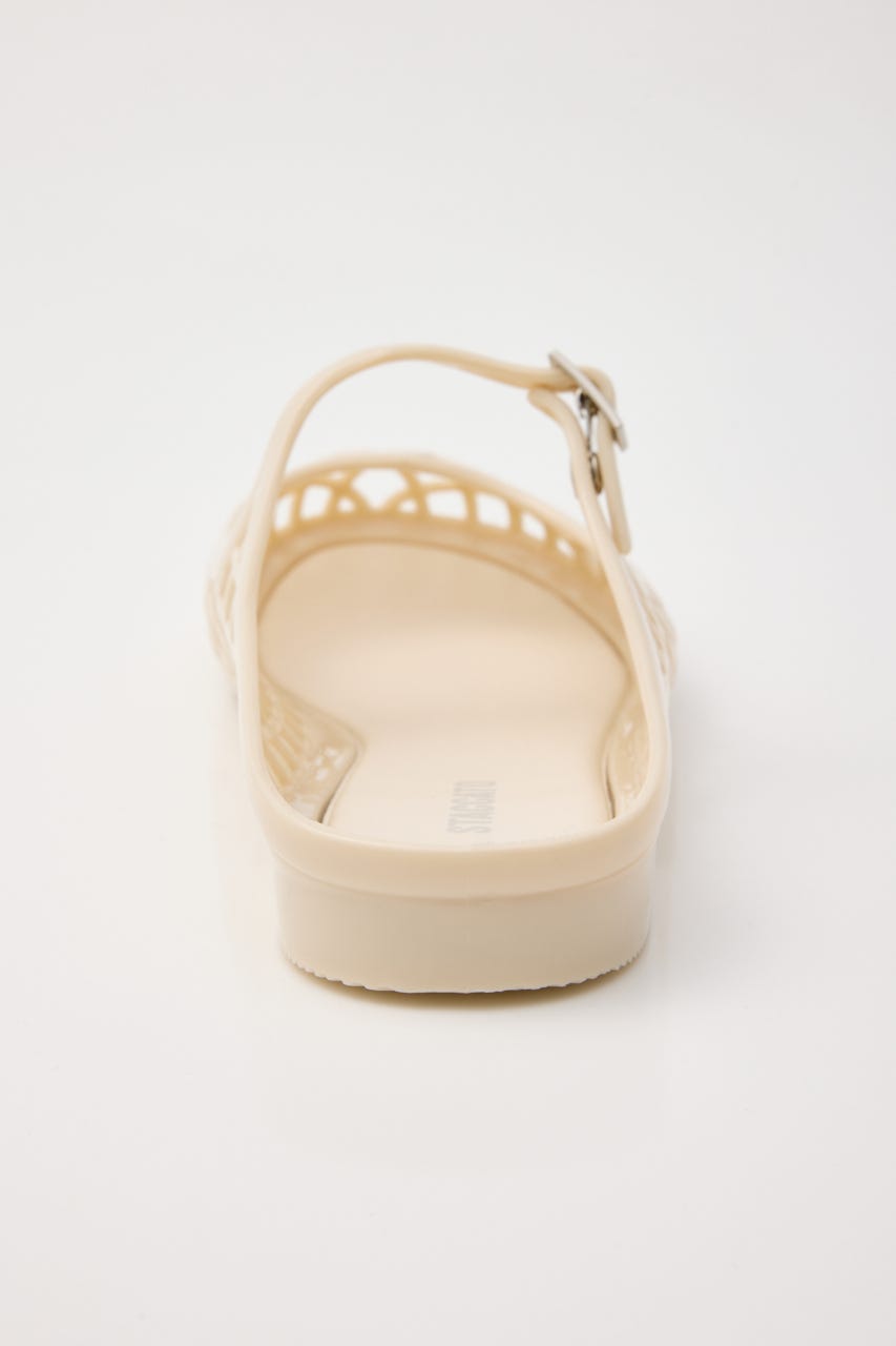 【J.】Marina　メリージェーンフラットミュール　※チャームピン（大）対応 WHT 23.5cm