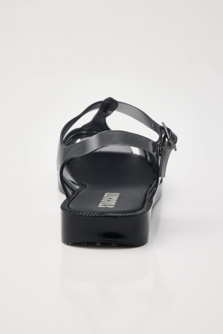 【J.】Gurkha　グルカフラットサンダル BLK 25.0cm