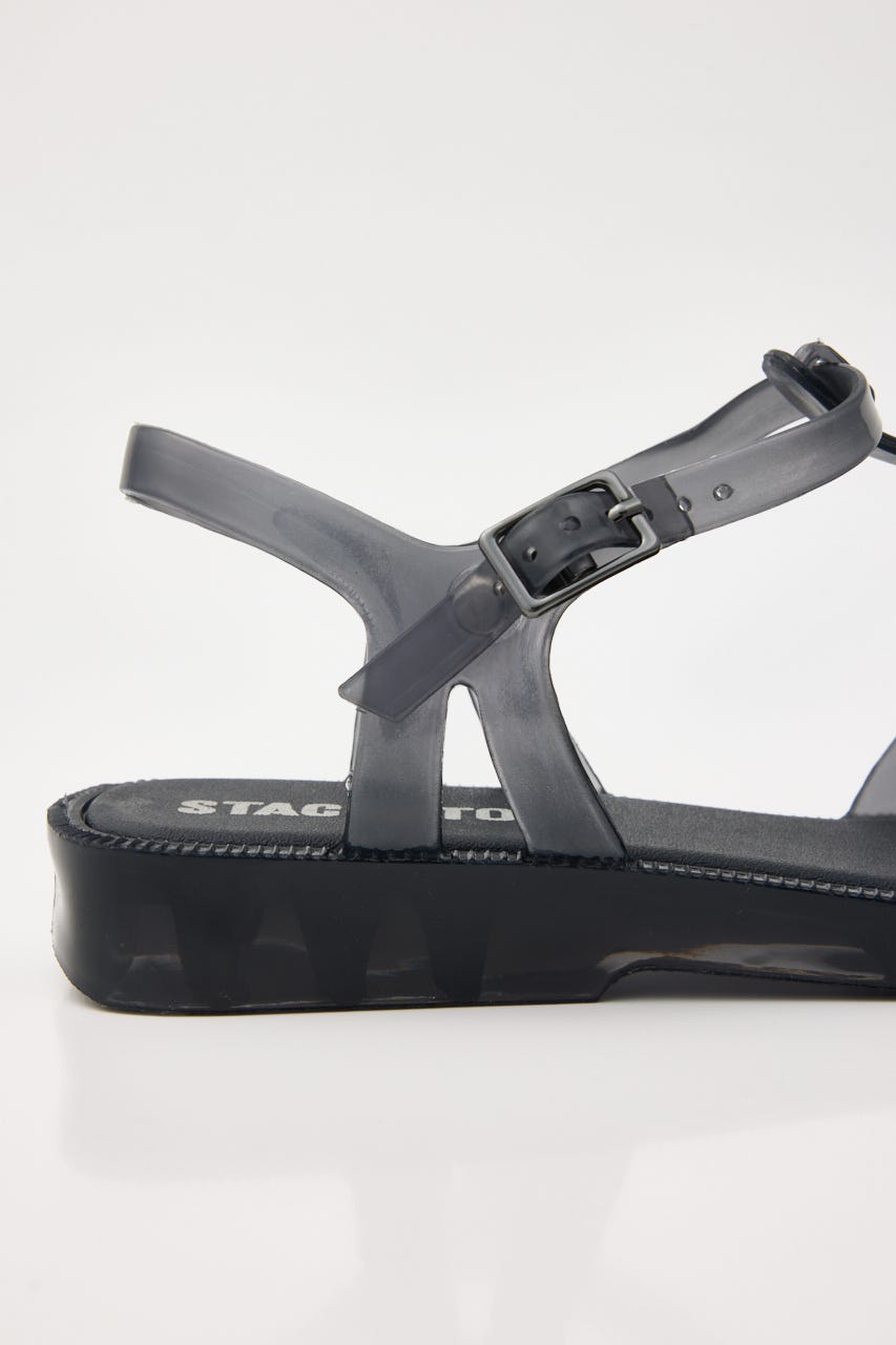 【J.】Gurkha　グルカフラットサンダル BLK 25.0cm