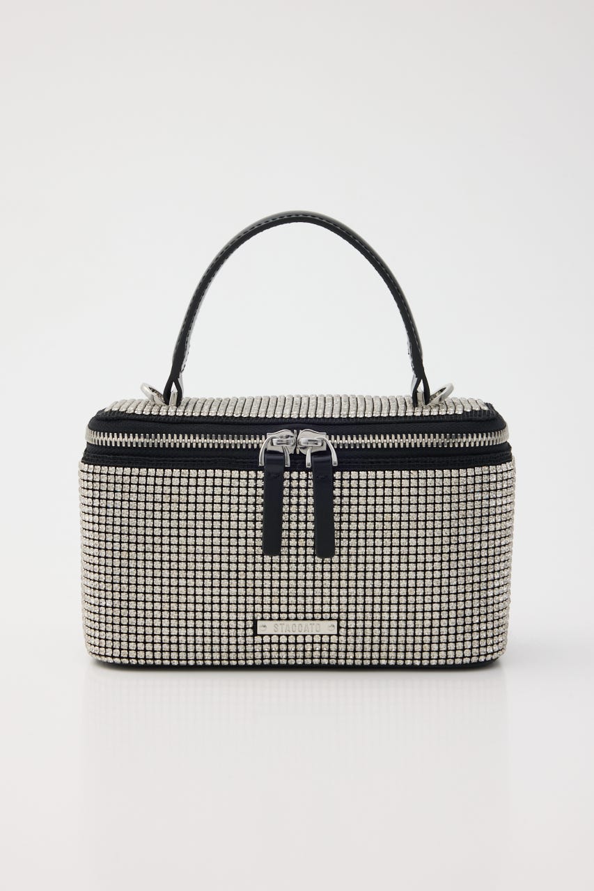 クリスタル2wayバニティバッグ SLV FREE