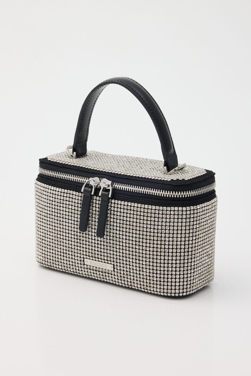 クリスタル2wayバニティバッグ SLV FREE