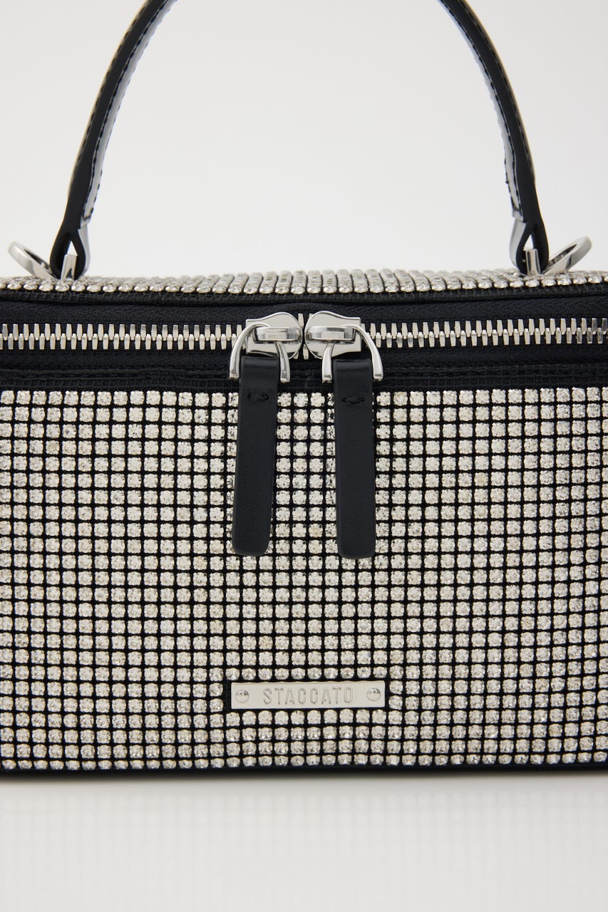 クリスタル2wayバニティバッグ SLV FREE