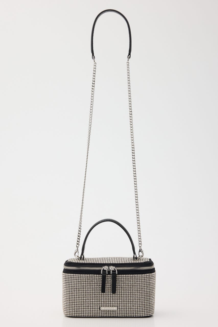 クリスタル2wayバニティバッグ SLV FREE