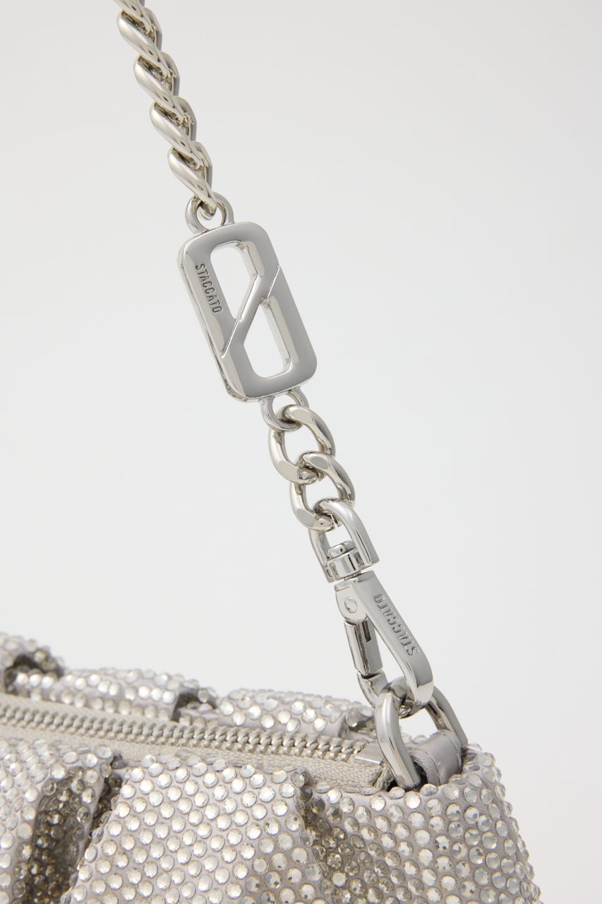 シャーリングカクテルバッグ WHT FREE