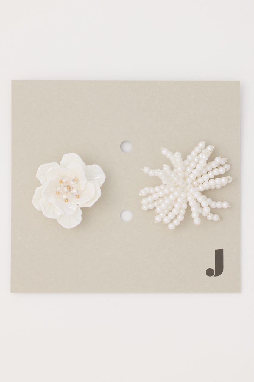 【J.】チャームＯ-ＳＥＴ（ピンサイズ大） WHT M