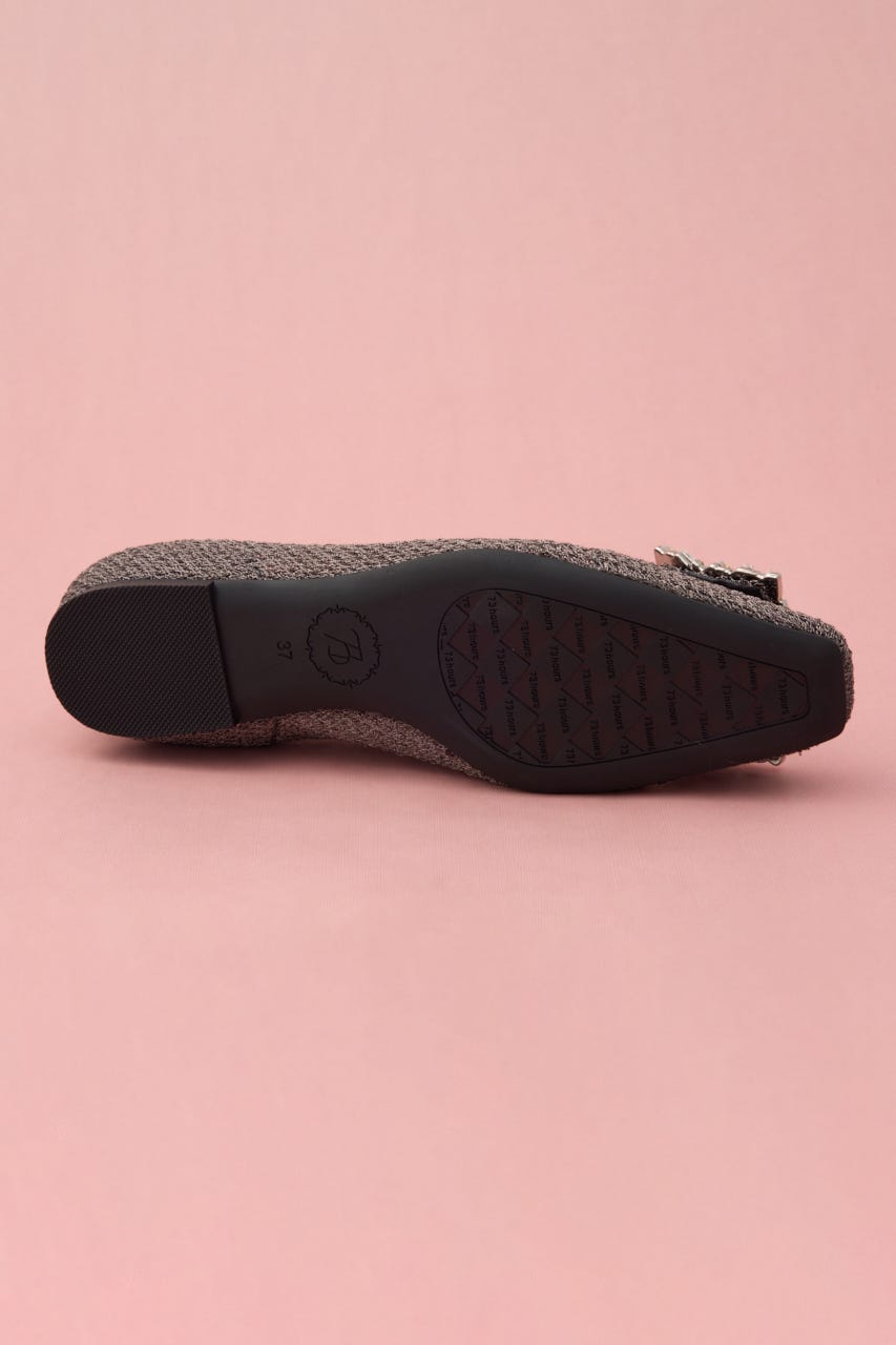 MIXメッシュシアーバックルフラット BLK 24.5cm