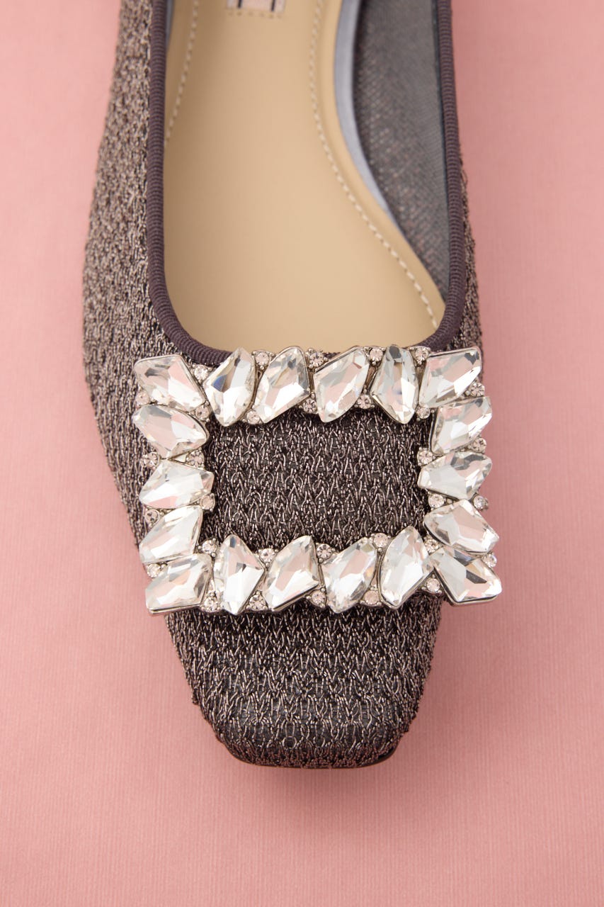 MIXメッシュシアーバックルフラット BLK 24.5cm