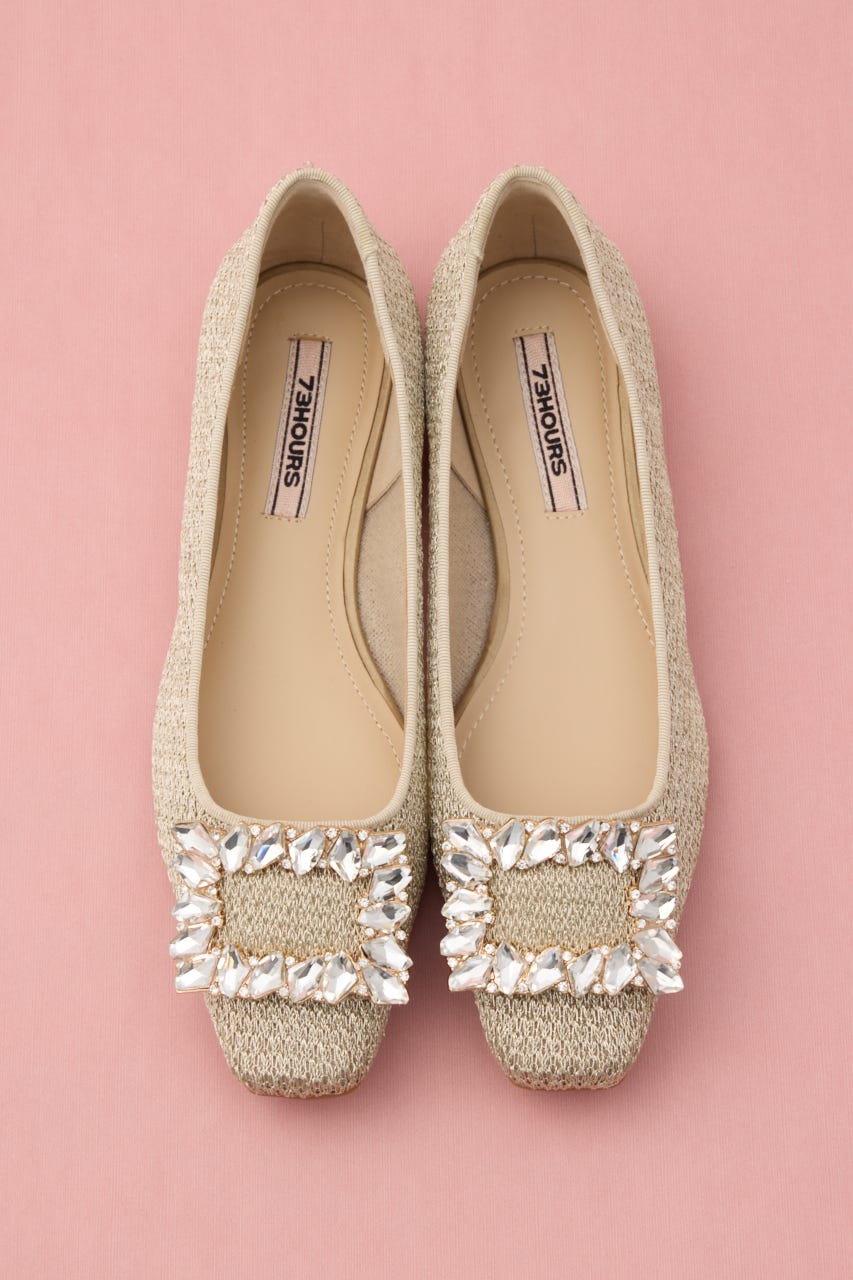 MIXメッシュシアーバックルフラット GLD 24.0cm