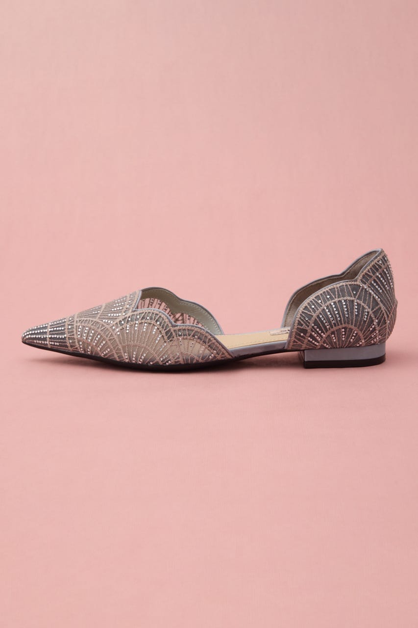 ウェディングセパレートオリエントフラット GRY 23.5cm