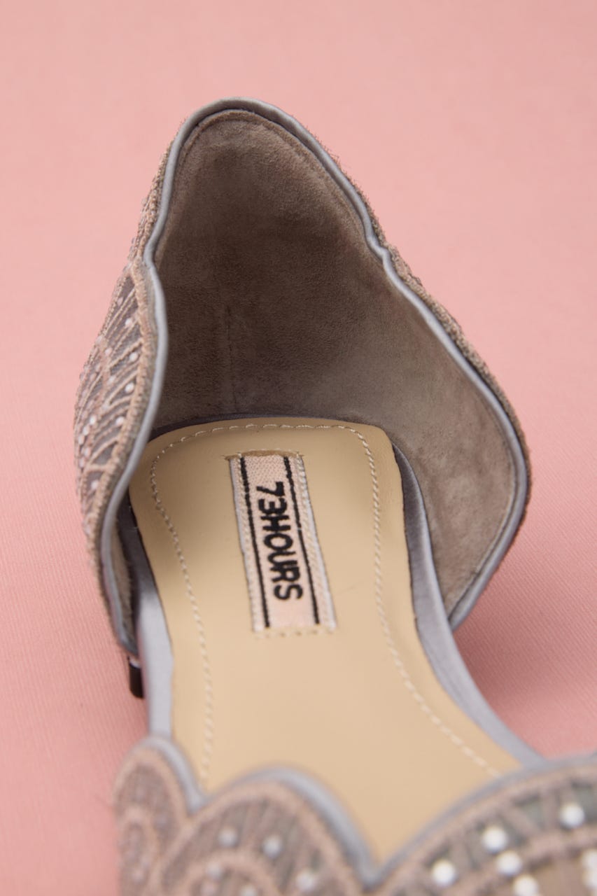 ウェディングセパレートオリエントフラット GRY 23.5cm