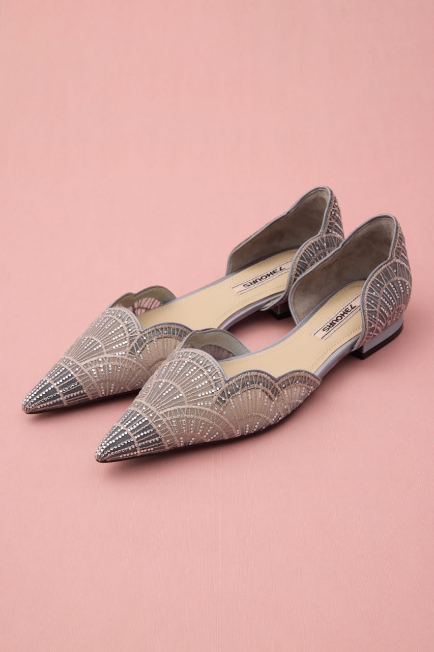 ウェディングセパレートオリエントフラット GRY 23.5cm