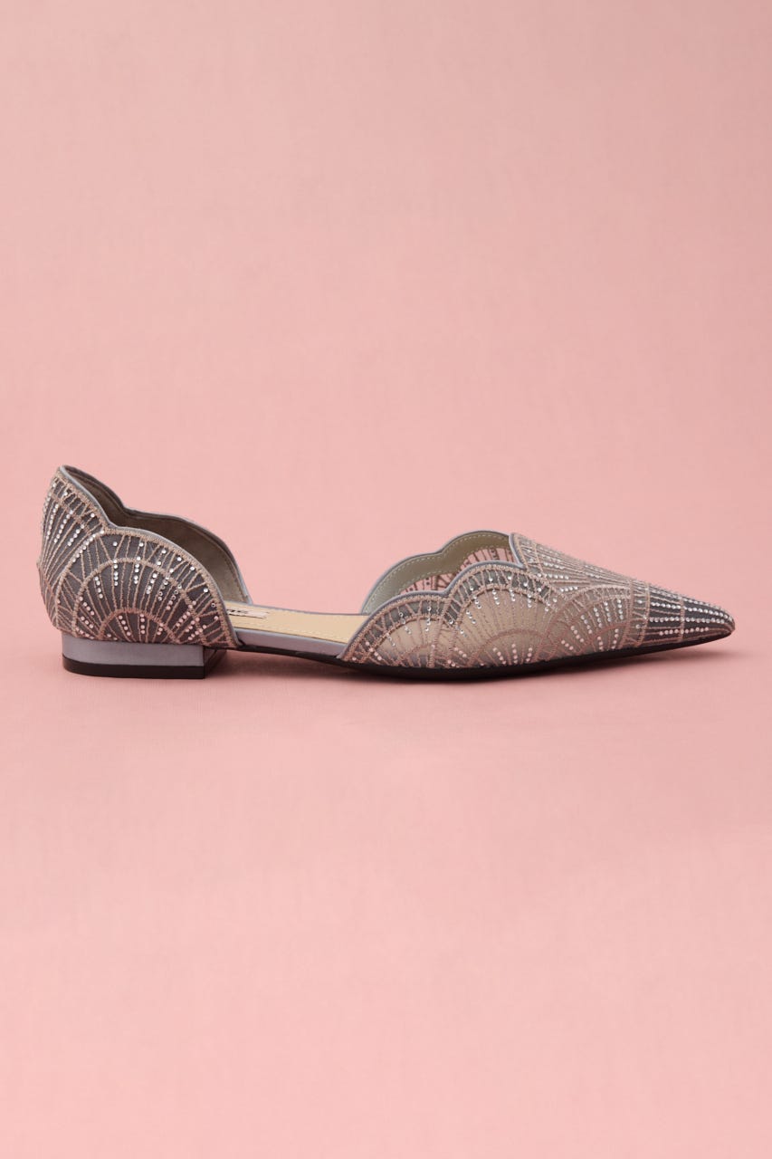 ウェディングセパレートオリエントフラット GRY 23.5cm