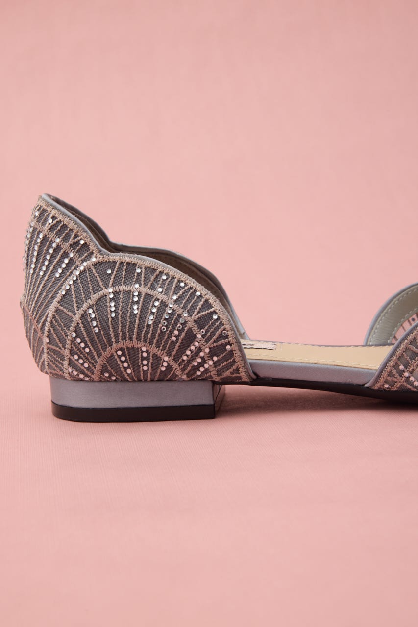 ウェディングセパレートオリエントフラット GRY 23.5cm