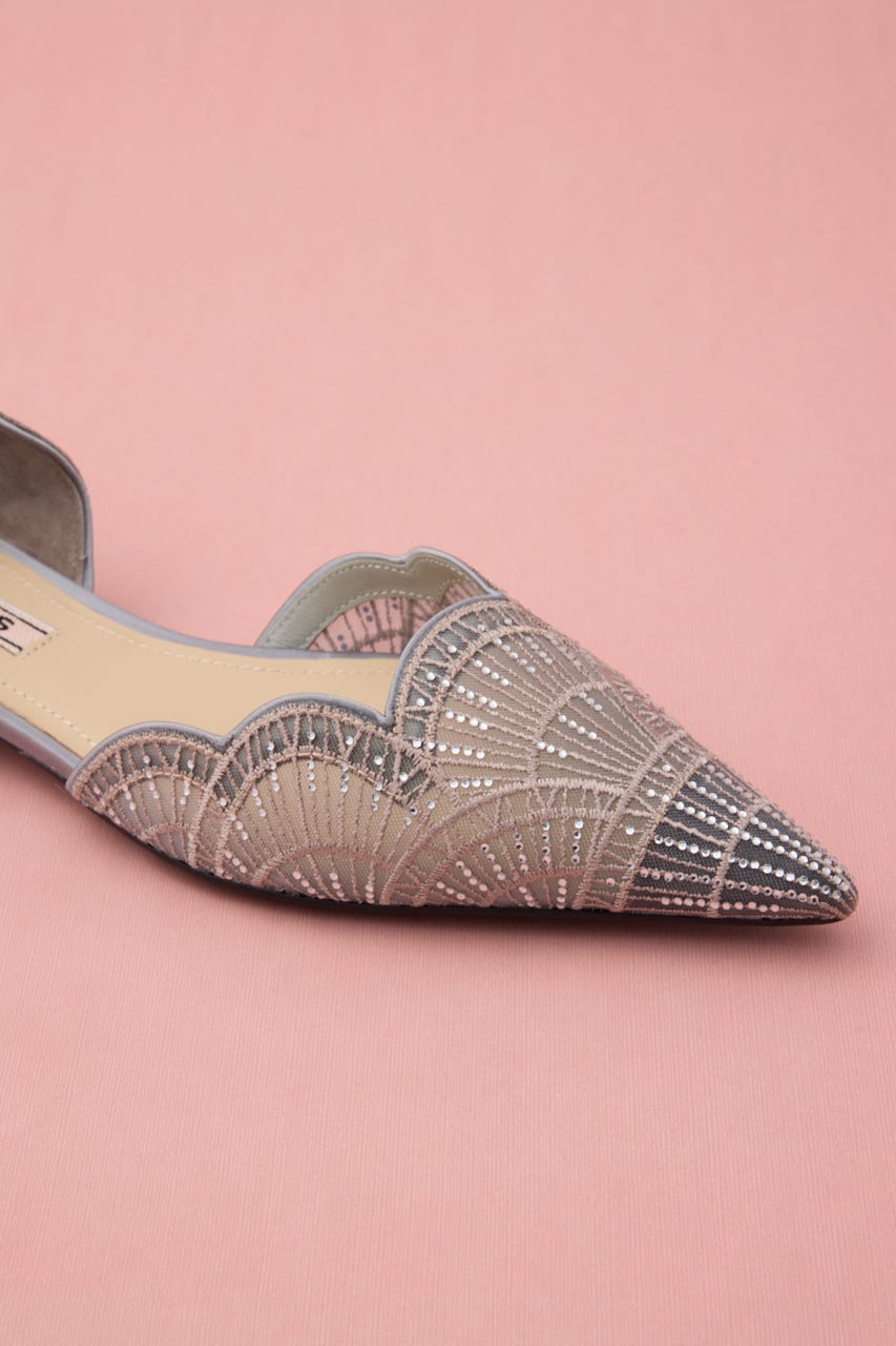 ウェディングセパレートオリエントフラット GRY 23.5cm