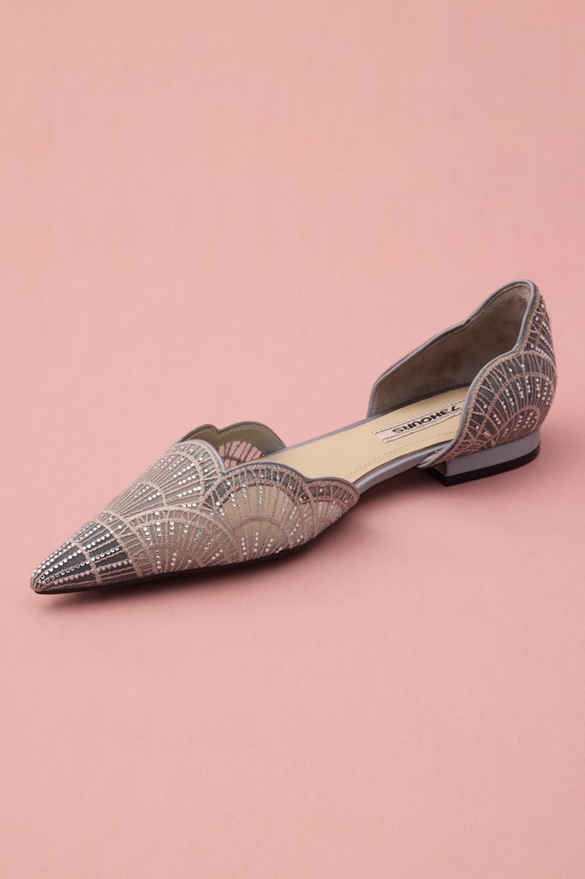 ウェディングセパレートオリエントフラット GRY 23.5cm