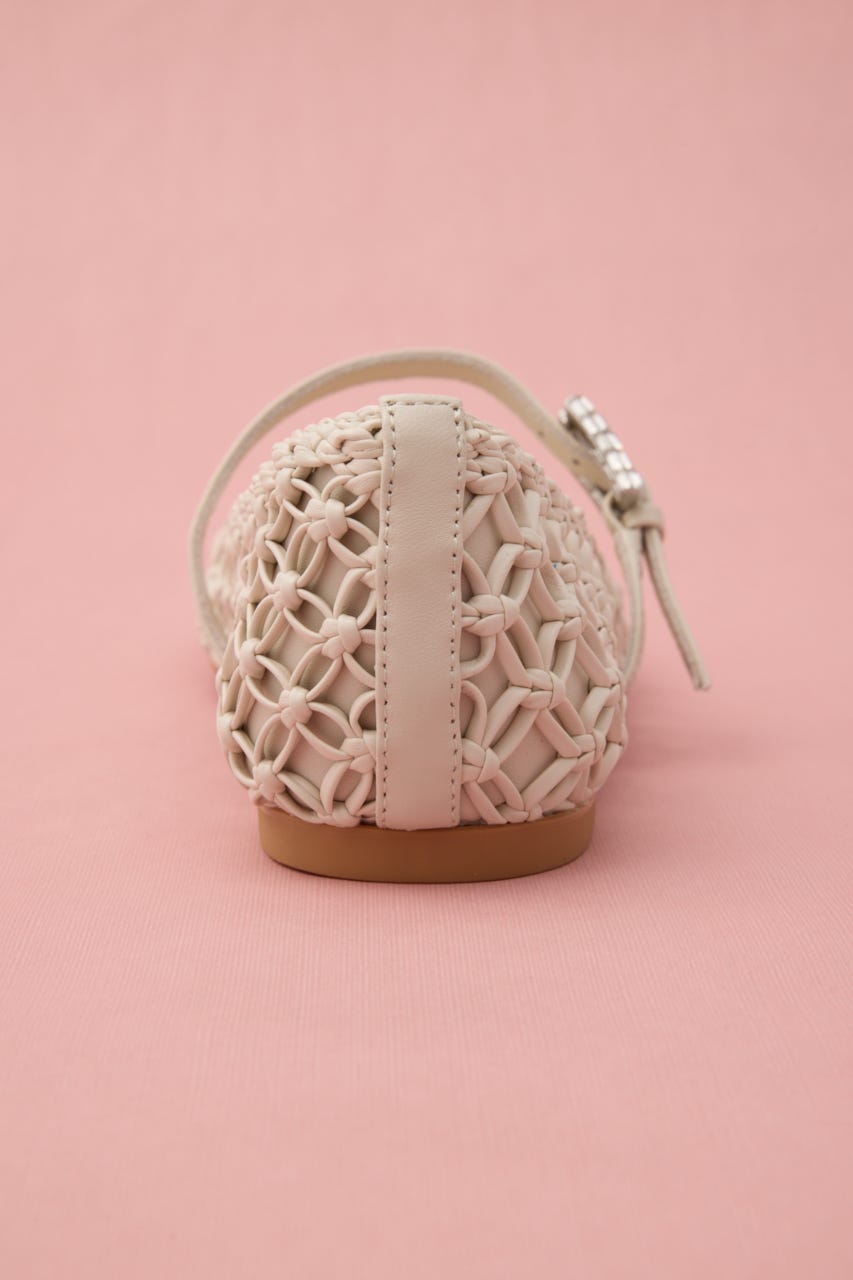 ブレイドサマーバックルフラット WHT 22.5cm