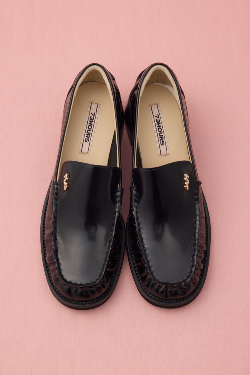 クラスライトギャザーローファー BLK 24.5cm