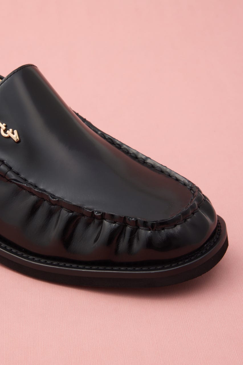 クラスライトギャザーローファー BLK 24.5cm