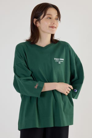 Champion Vネック7分袖トップス