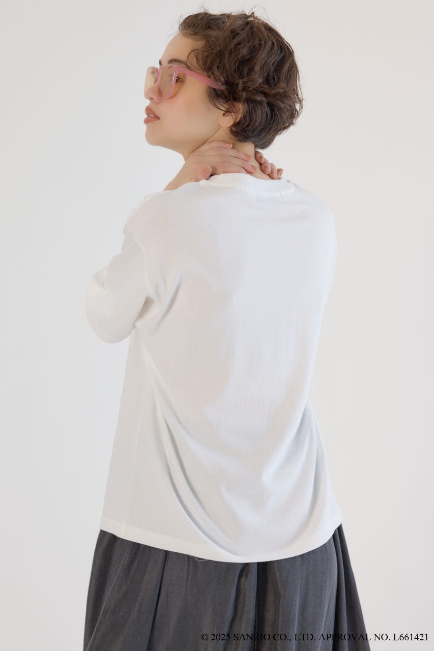 (サンリオキャラクターズ)SUNBURN キティ Tシャツ 柄WHT M