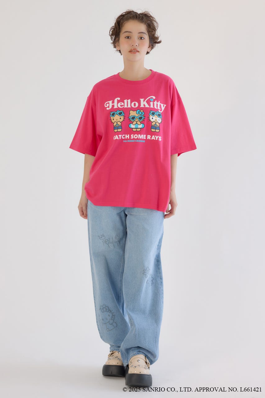 clap お花Tシャツとクロップドパンツ　ペア RODEO CROWNS WIDE BOWL | (サンリオキャラクターズ)SUNBURN