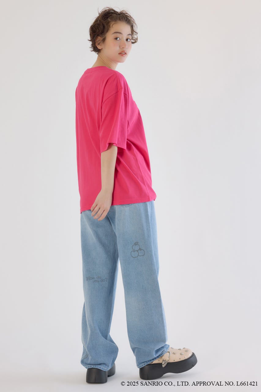 (サンリオキャラクターズ)SUNBURN キティ Tシャツ PNK M