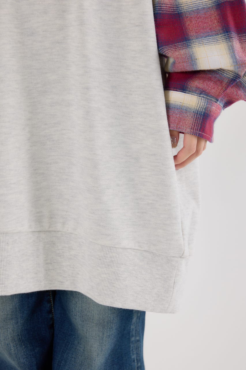 【UNISEX】(THRASHER) リメイクスウェットワンピース L/T.GRY FREE